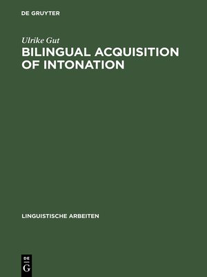 cover image of Bilingual Acquisition of Intonation